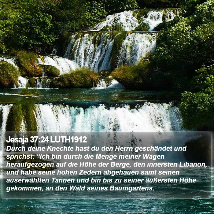 Jesaja 37:24 LUTH1912 Bible Study