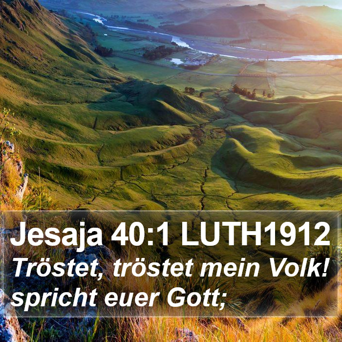 Jesaja 40:1 LUTH1912 Bible Study