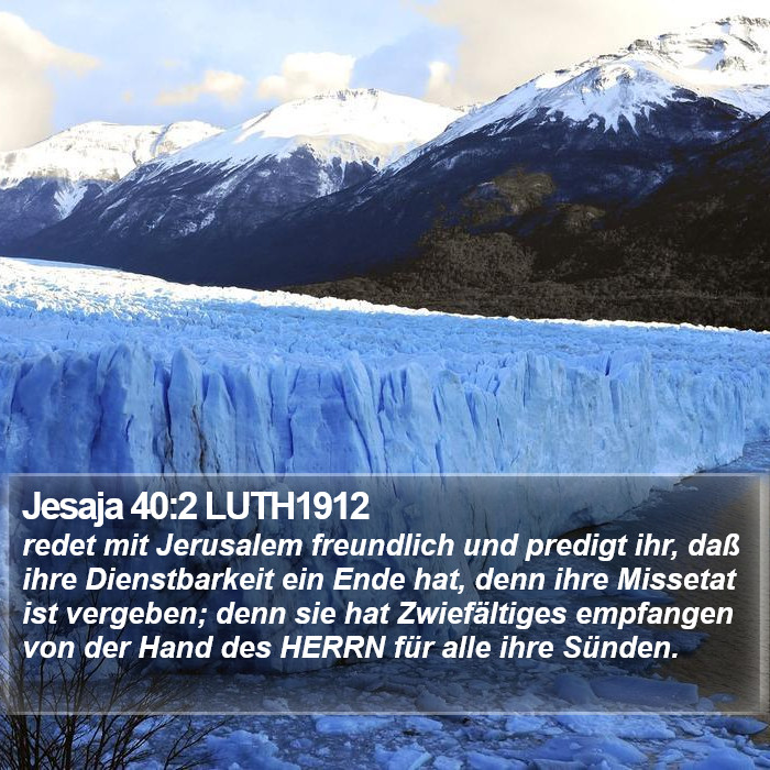 Jesaja 40:2 LUTH1912 Bible Study