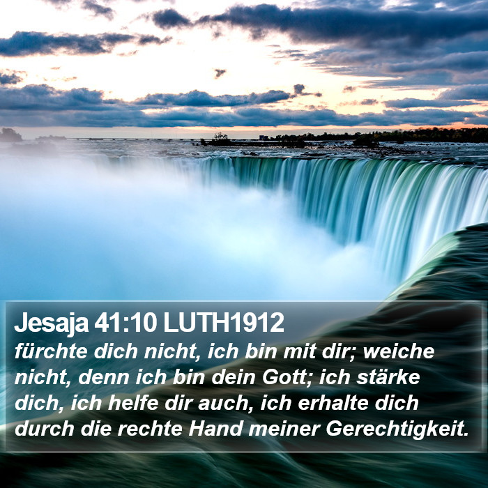 Jesaja 41:10 LUTH1912 Bible Study