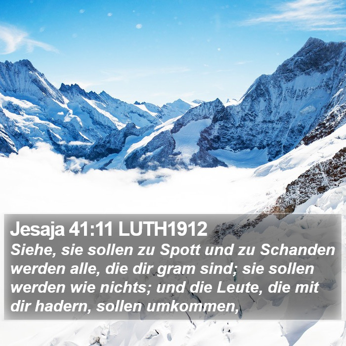 Jesaja 41:11 LUTH1912 Bible Study