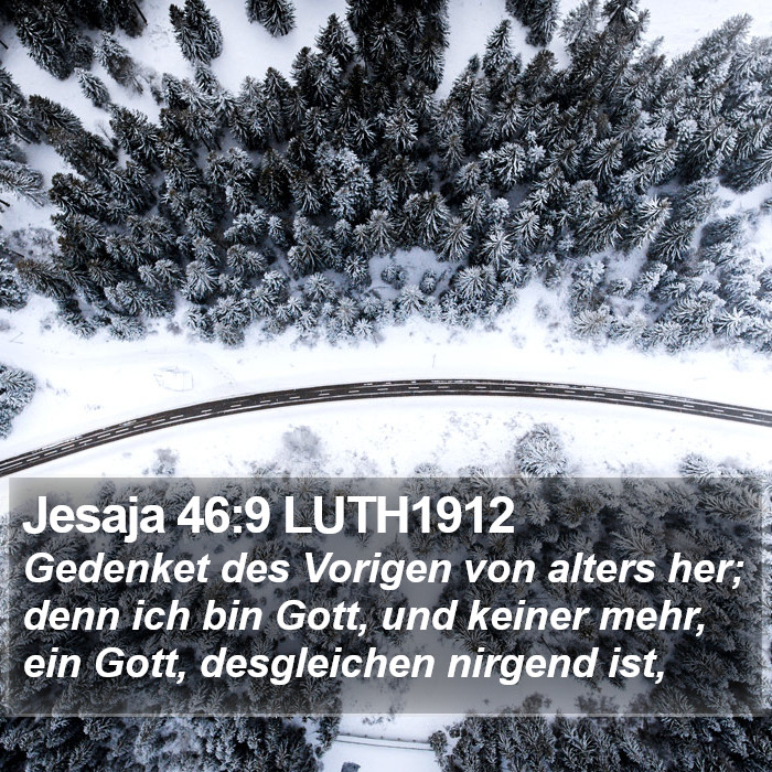 Jesaja 46:9 LUTH1912 Bible Study