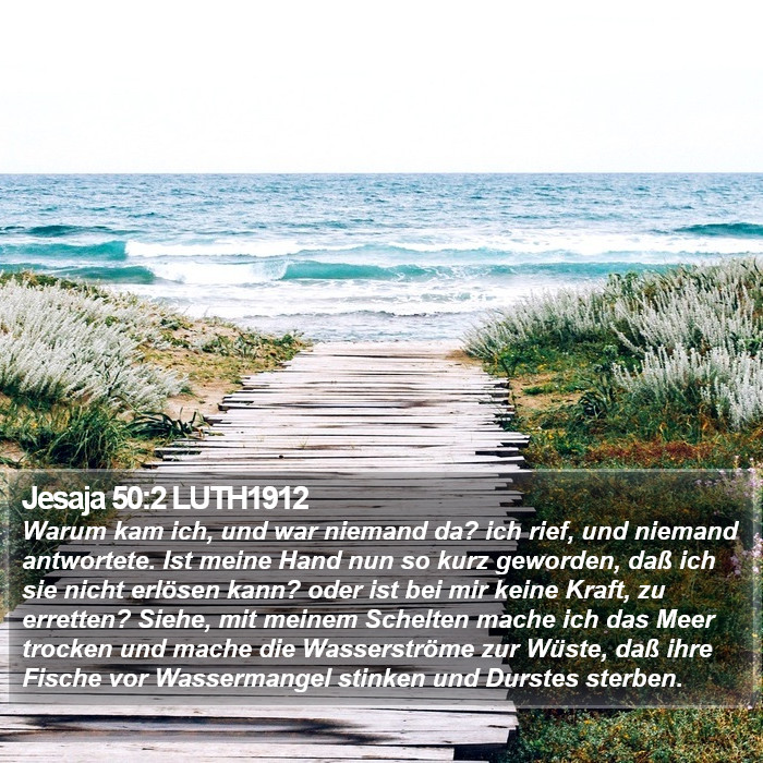 Jesaja 50:2 LUTH1912 Bible Study