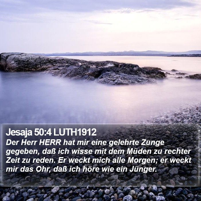 Jesaja 50:4 LUTH1912 Bible Study