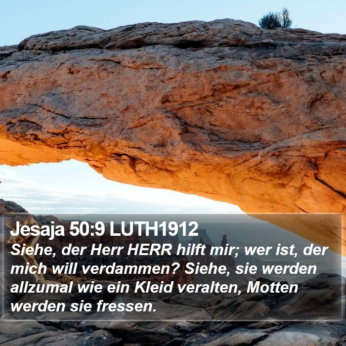 Jesaja 50:9 LUTH1912 Bible Study
