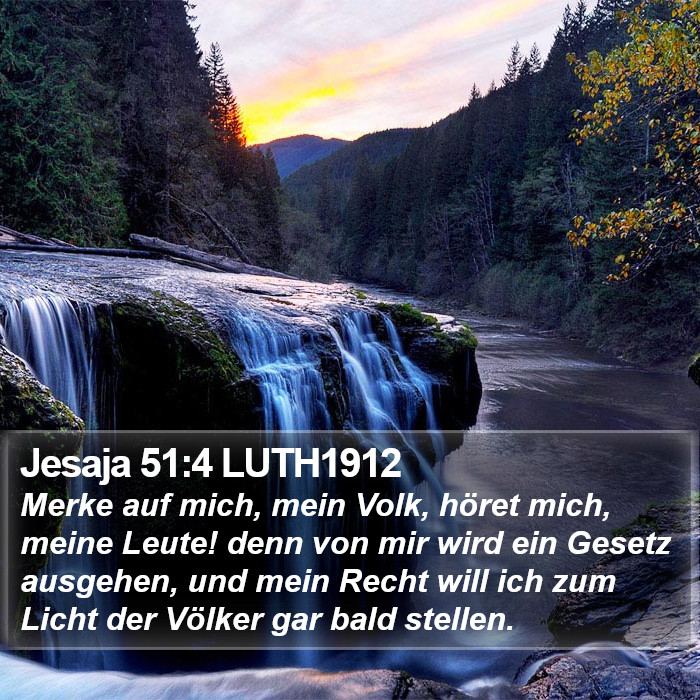 Jesaja 51:4 LUTH1912 Bible Study