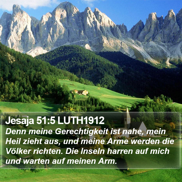 Jesaja 51:5 LUTH1912 Bible Study