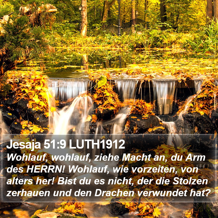 Jesaja 51:9 LUTH1912 Bible Study