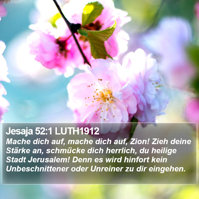 Jesaja 52:1 LUTH1912 Bible Study