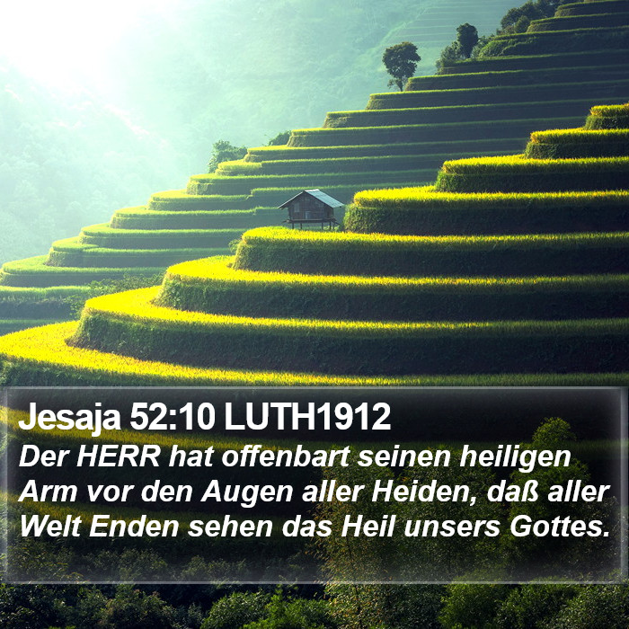 Jesaja 52:10 LUTH1912 Bible Study