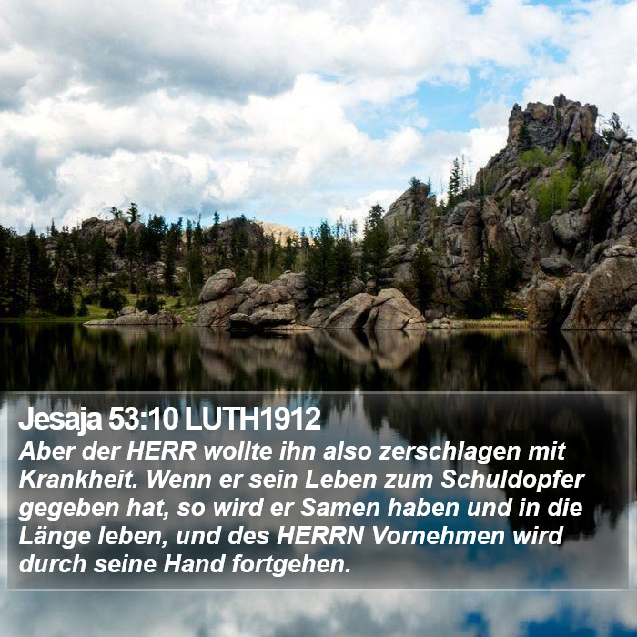 Jesaja 53:10 LUTH1912 Bible Study