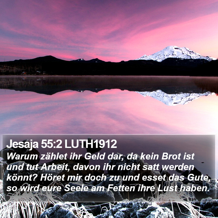 Jesaja 55:2 LUTH1912 Bible Study