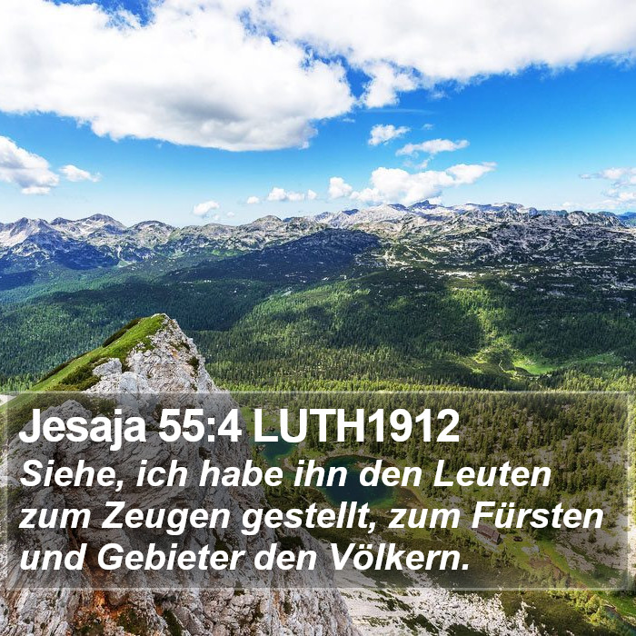 Jesaja 55:4 LUTH1912 Bible Study