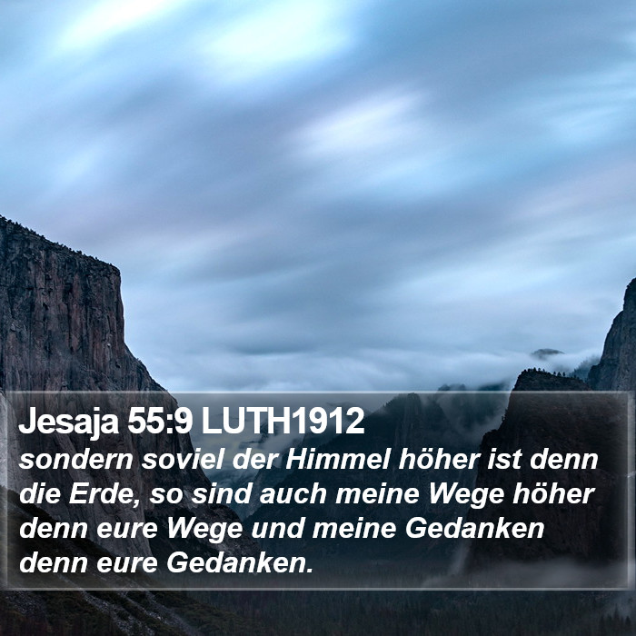 Jesaja 55:9 LUTH1912 Bible Study