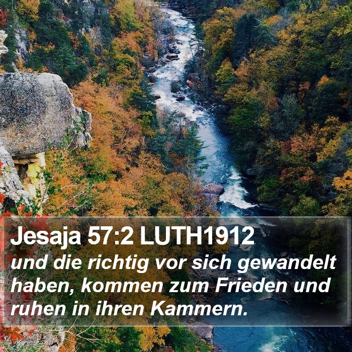 Jesaja 57:2 LUTH1912 Bible Study
