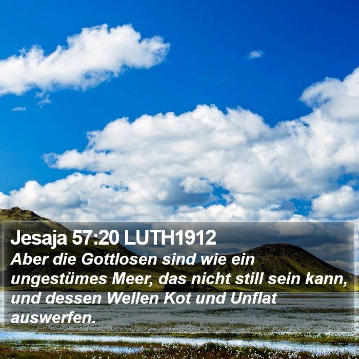 Jesaja 57:20 LUTH1912 Bible Study