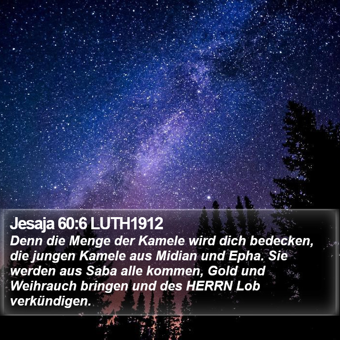 Jesaja 60:6 LUTH1912 Bible Study