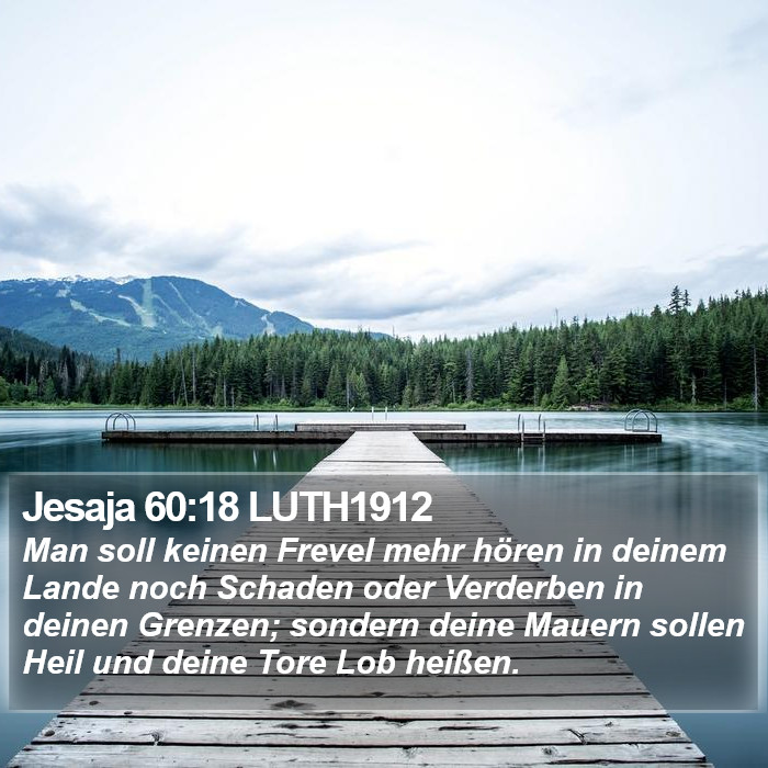 Jesaja 60:18 LUTH1912 Bible Study