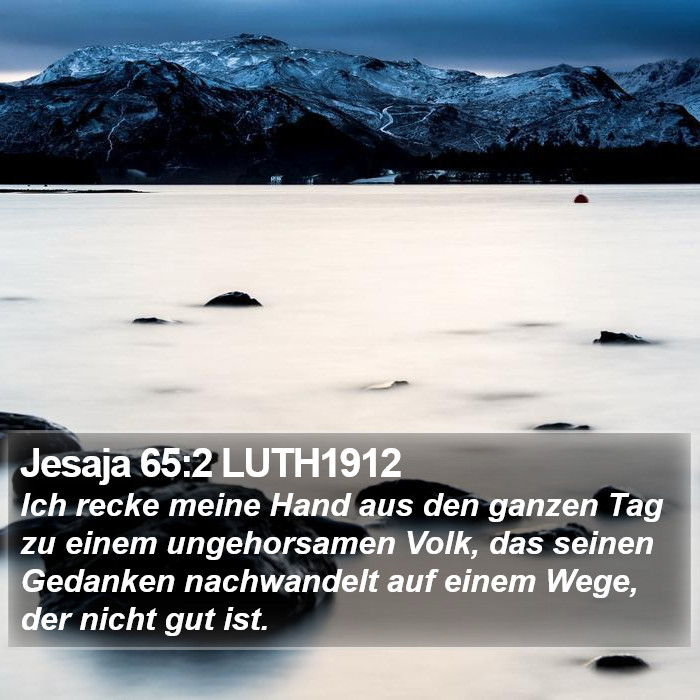 Jesaja 65:2 LUTH1912 Bible Study