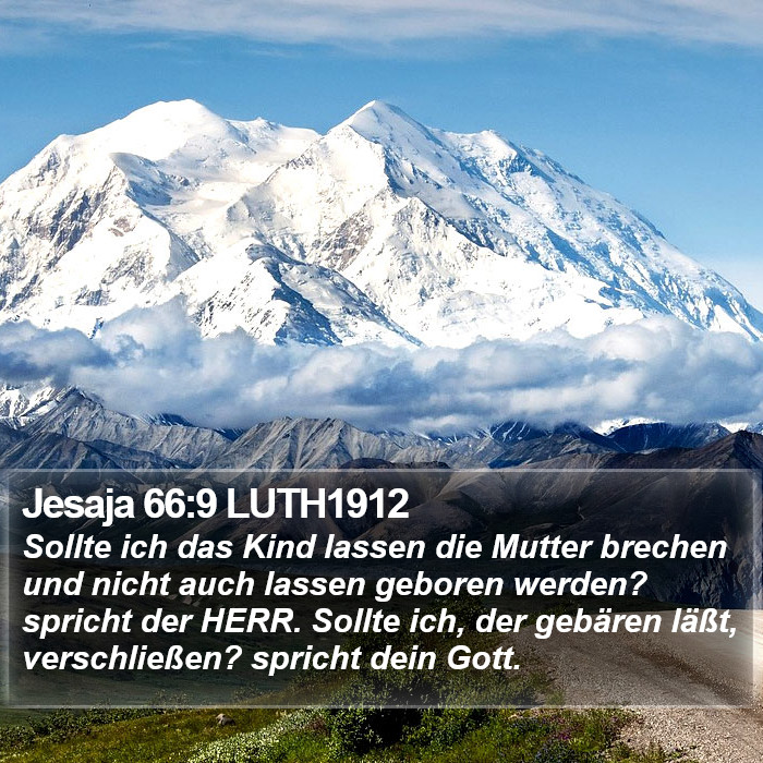 Jesaja 66:9 LUTH1912 Bible Study