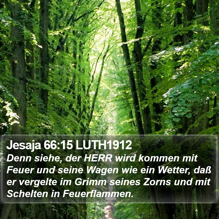 Jesaja 66:15 LUTH1912 Bible Study