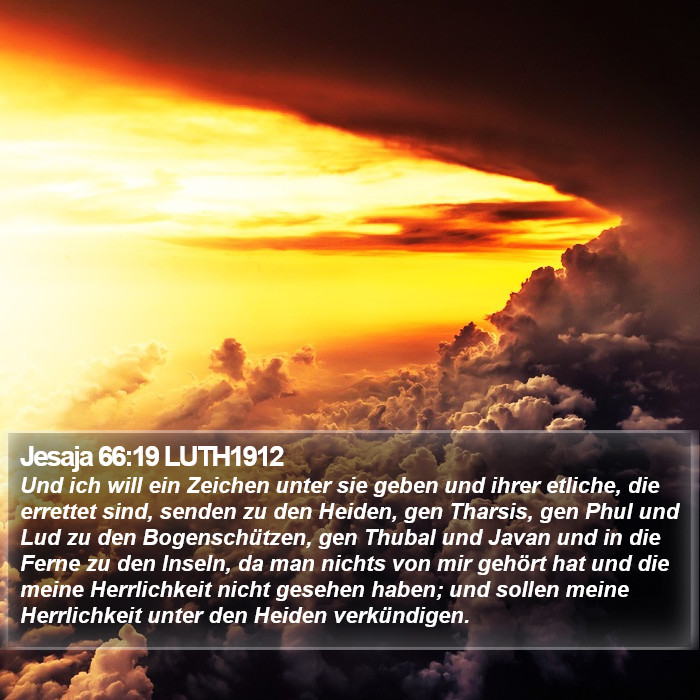 Jesaja 66:19 LUTH1912 Bible Study