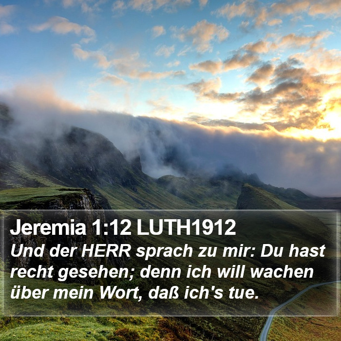 Jeremia 1:12 LUTH1912 Bible Study