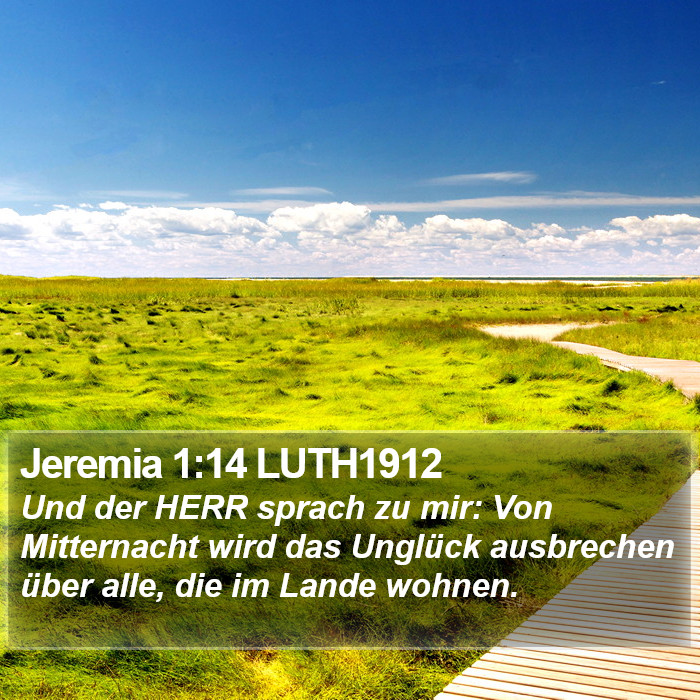 Jeremia 1:14 LUTH1912 Bible Study