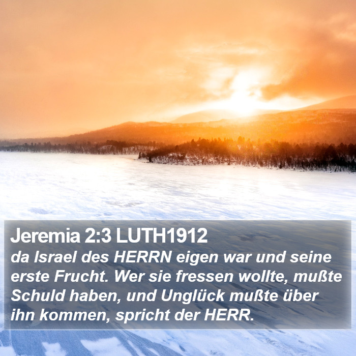 Jeremia 2:3 LUTH1912 Bible Study