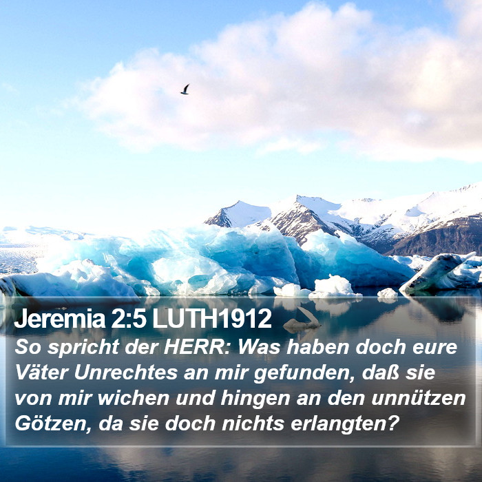 Jeremia 2:5 LUTH1912 Bible Study