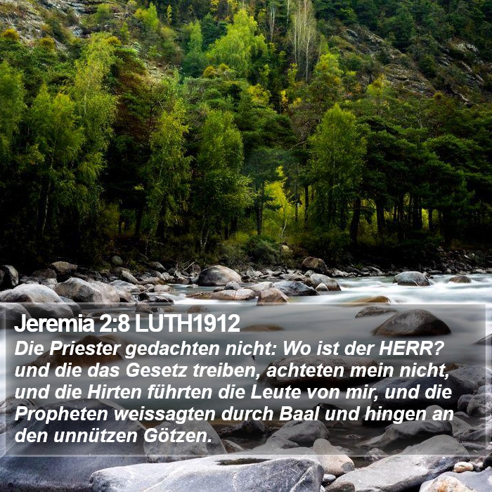 Jeremia 2:8 LUTH1912 Bible Study