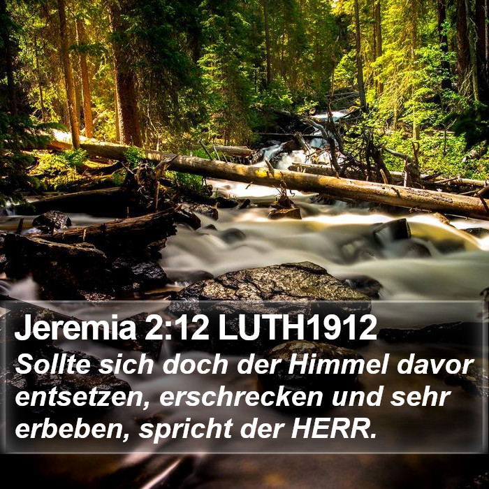 Jeremia 2:12 LUTH1912 Bible Study