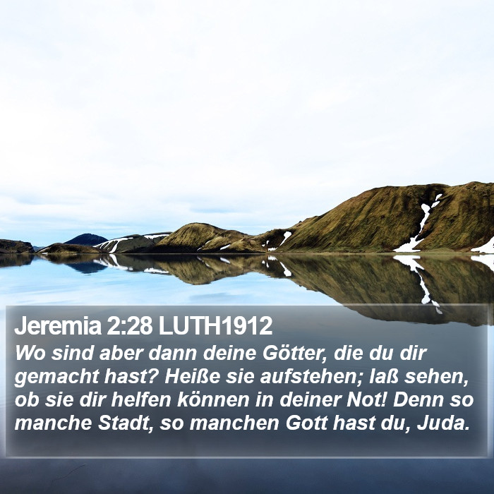 Jeremia 2:28 LUTH1912 Bible Study