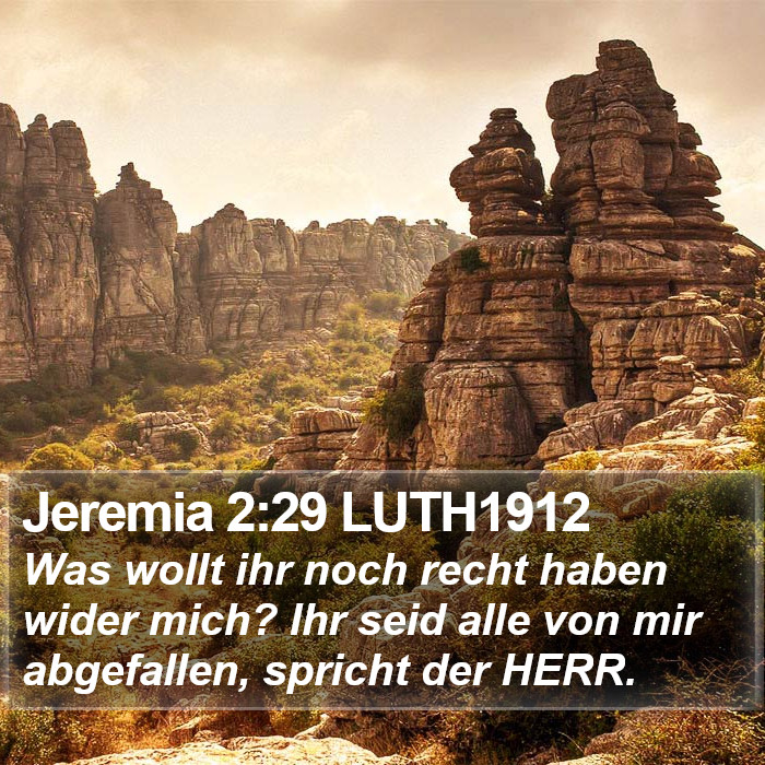 Jeremia 2:29 LUTH1912 Bible Study