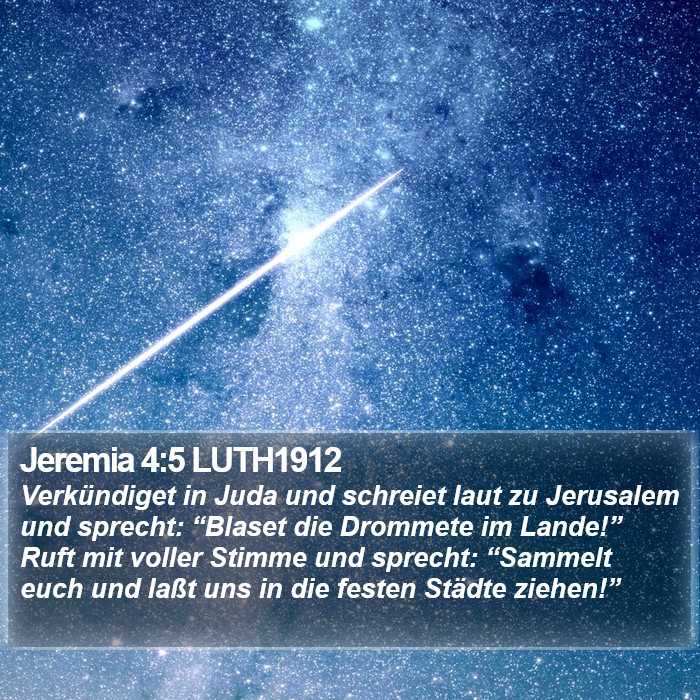 Jeremia 4:5 LUTH1912 Bible Study