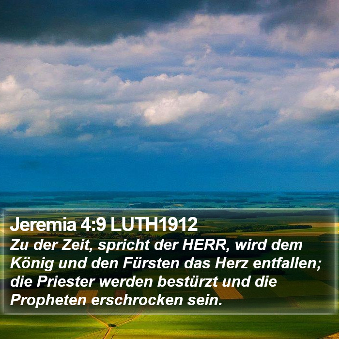 Jeremia 4:9 LUTH1912 Bible Study