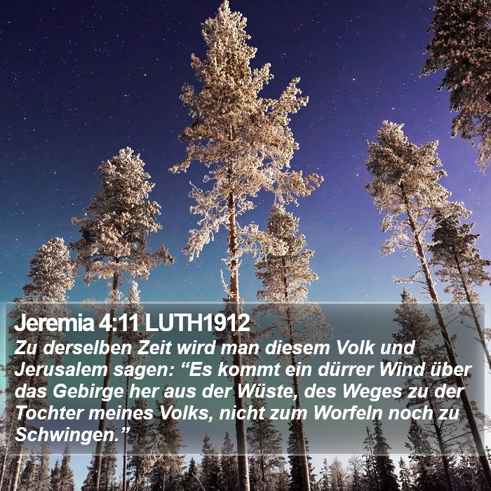 Jeremia 4:11 LUTH1912 Bible Study