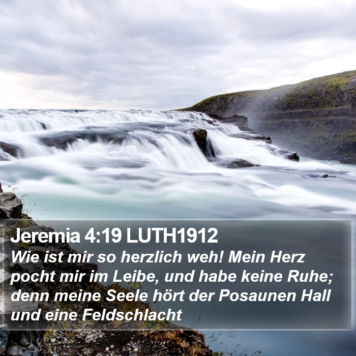 Jeremia 4:19 LUTH1912 Bible Study