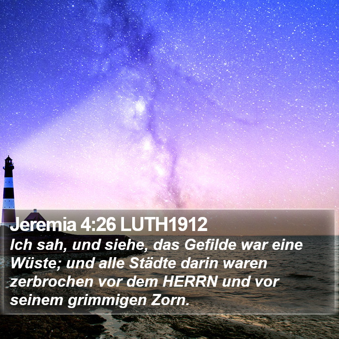 Jeremia 4:26 LUTH1912 Bible Study