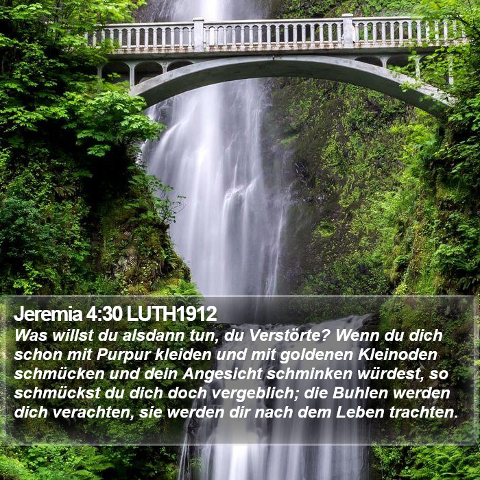 Jeremia 4:30 LUTH1912 Bible Study
