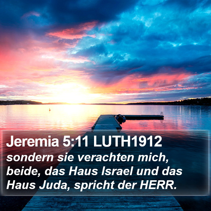 Jeremia 5:11 LUTH1912 Bible Study