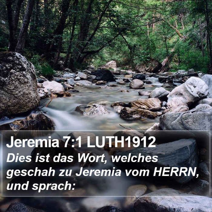 Jeremia 7:1 LUTH1912 Bible Study