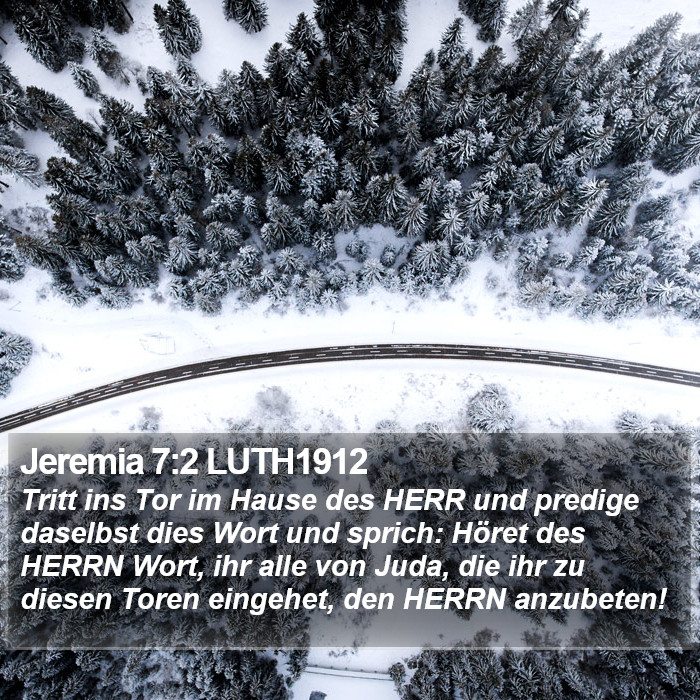 Jeremia 7:2 LUTH1912 Bible Study