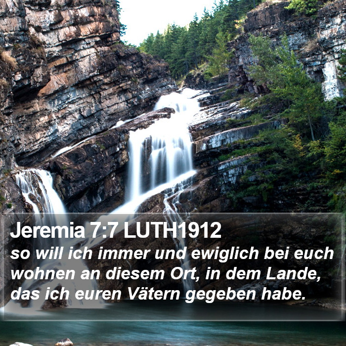 Jeremia 7:7 LUTH1912 Bible Study