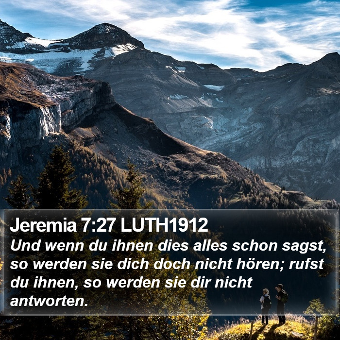 Jeremia 7:27 LUTH1912 Bible Study