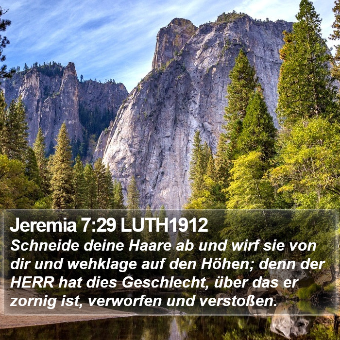 Jeremia 7:29 LUTH1912 Bible Study