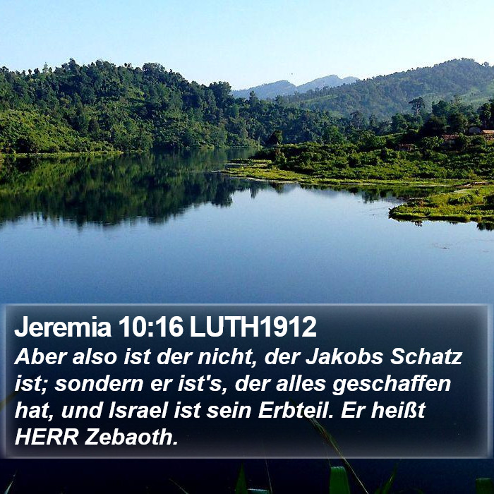 Jeremia 10:16 LUTH1912 Bible Study