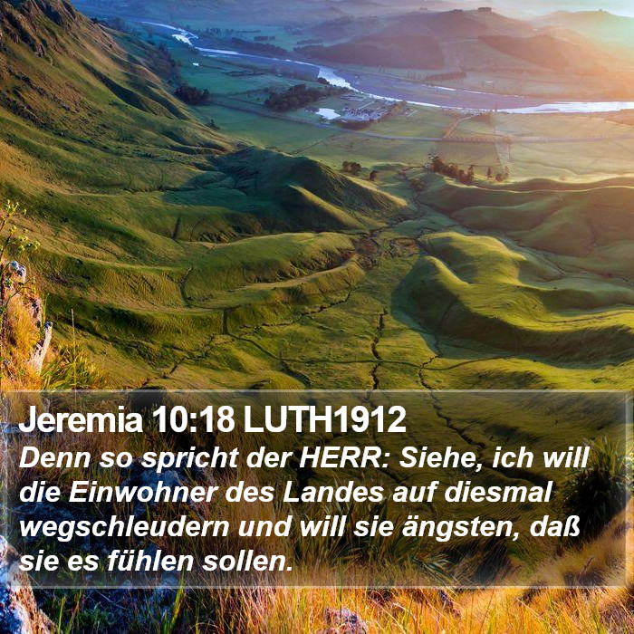 Jeremia 10:18 LUTH1912 Bible Study