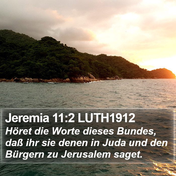 Jeremia 11:2 LUTH1912 Bible Study