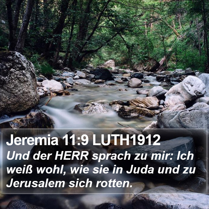 Jeremia 11:9 LUTH1912 Bible Study